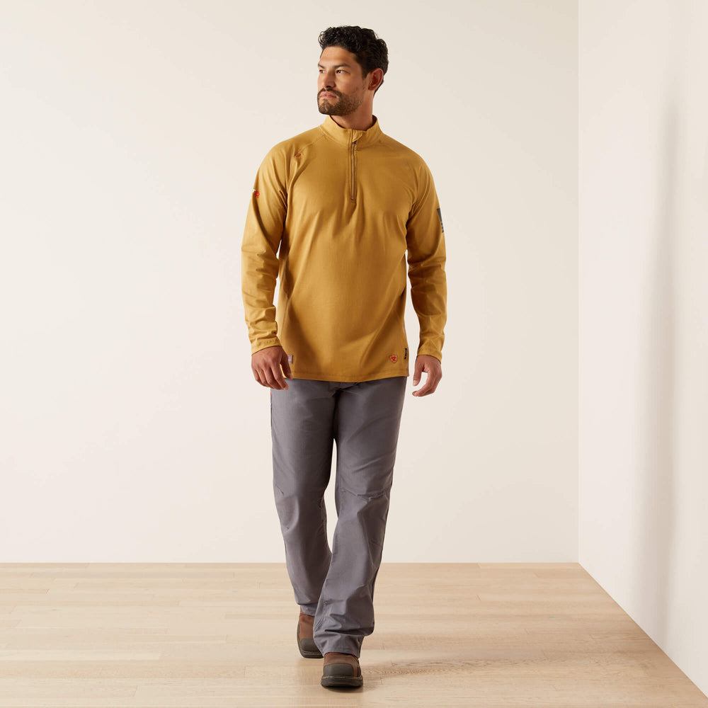 FR Combat Stretch Patriot 1/4 Zip Work Shirt