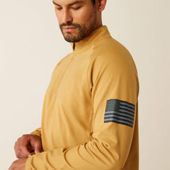 FR Combat Stretch Patriot 1/4 Zip Work Shirt