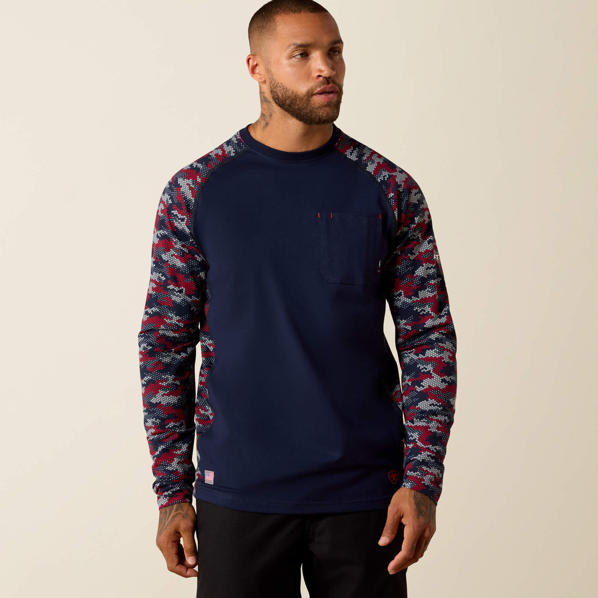 FR AC Stretch Camo Baseball T-Shirt