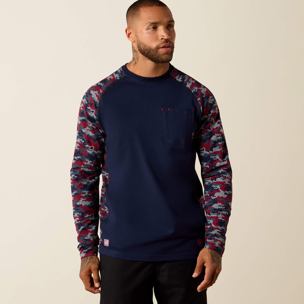 FR AC Stretch Camo Baseball T-Shirt