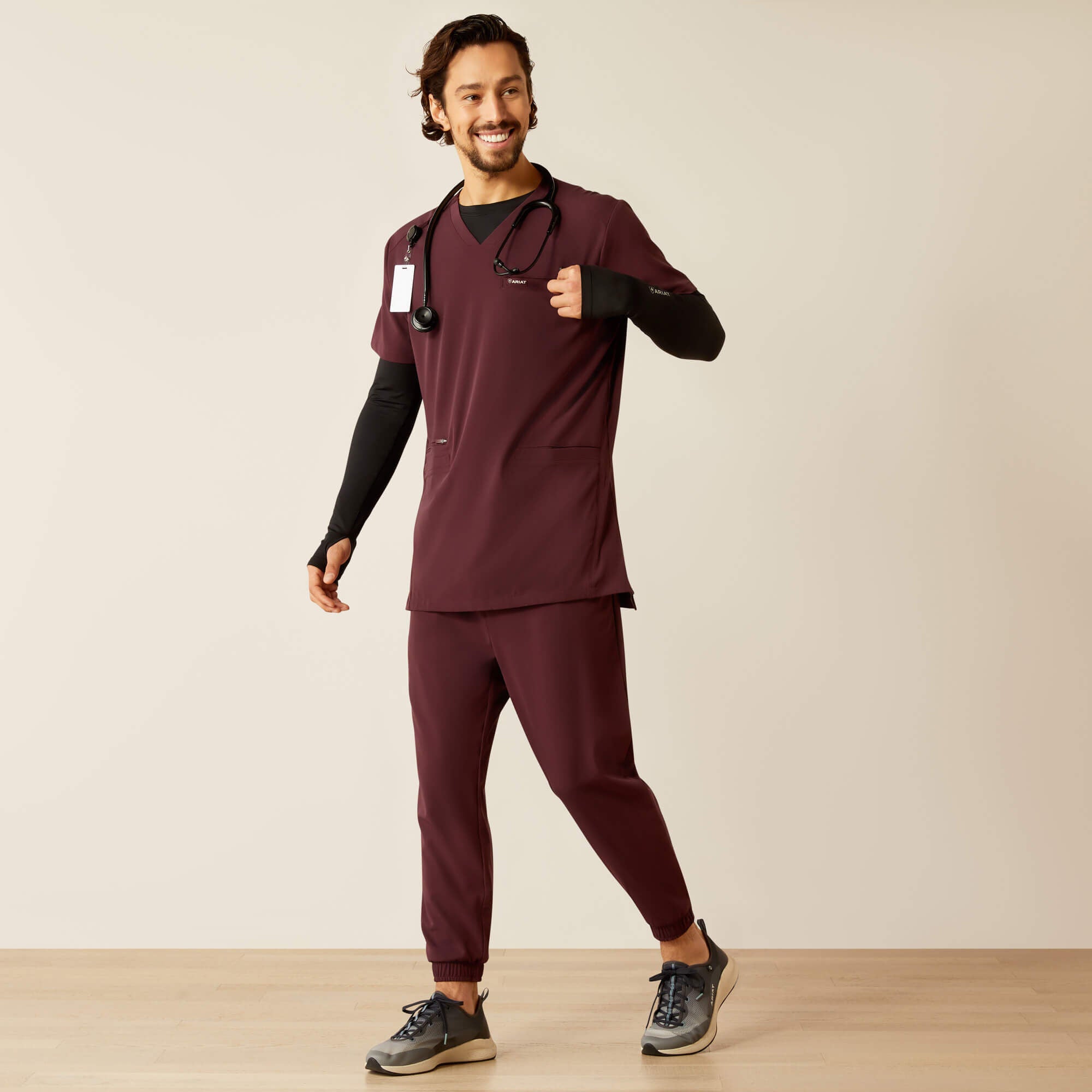 Derham 6 Pocket Scrub Top