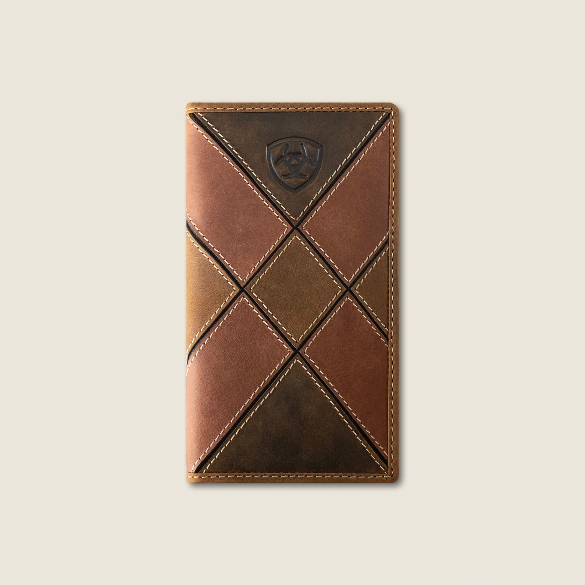 Patchwork Embroidered Logo Rodeo Wallet