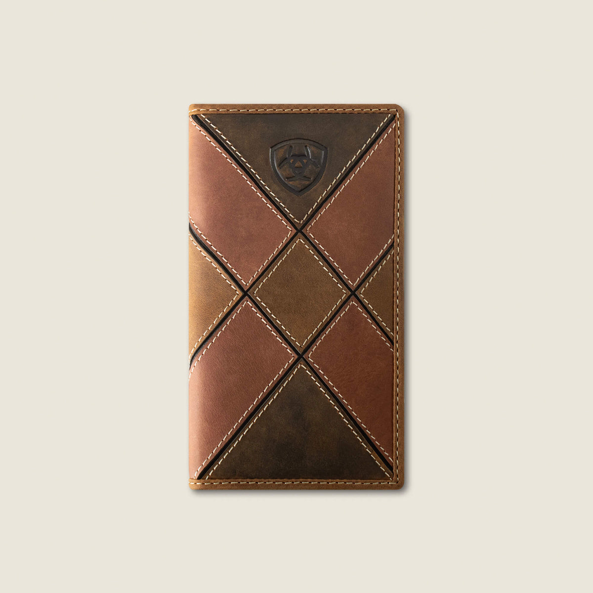 Patchwork Embroidered Logo Rodeo Wallet