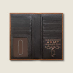 Ariat Logo Print Rodeo Wallet