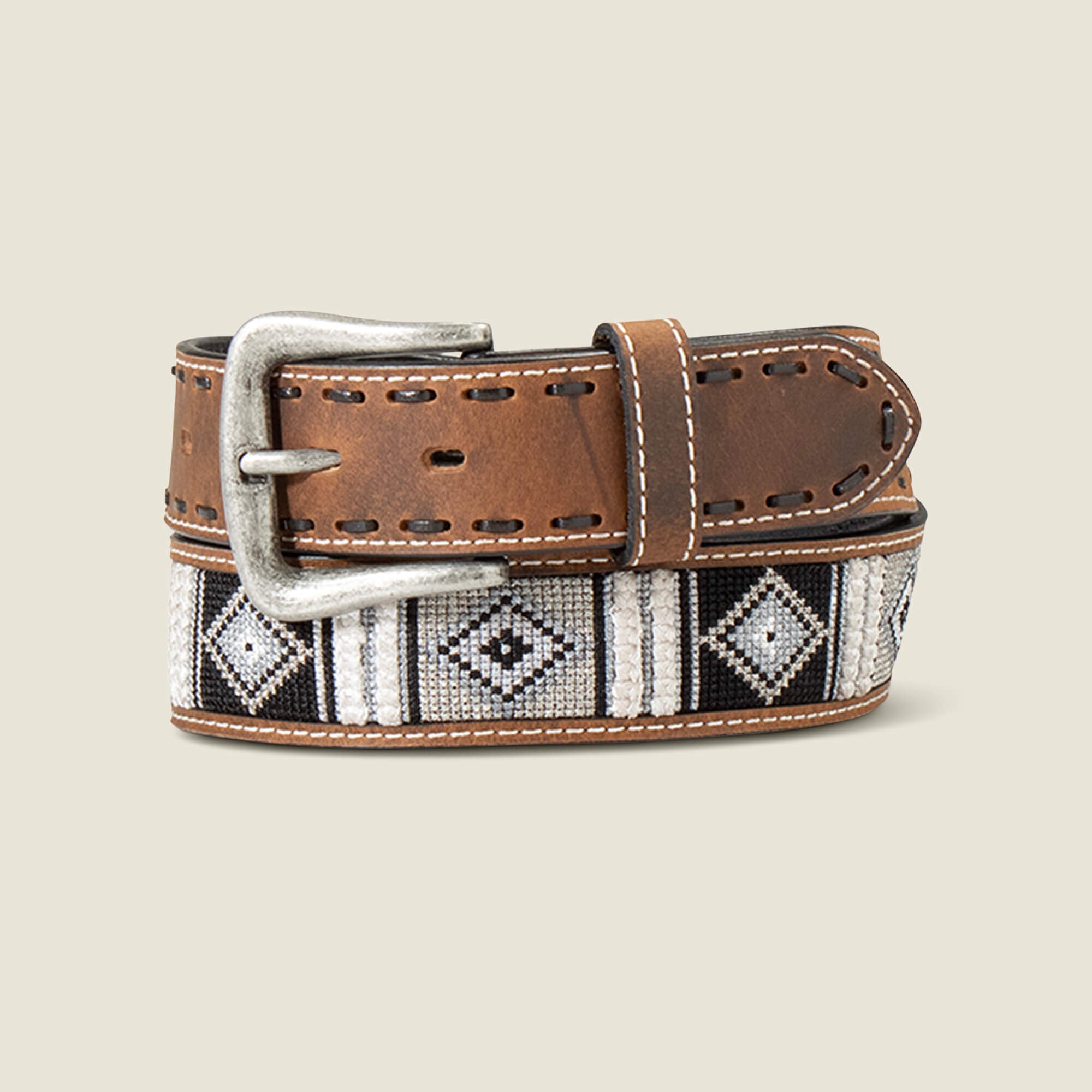 Woven Geo Inlay Belt