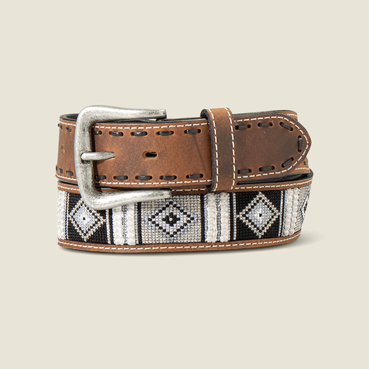 Woven Geo Inlay Belt