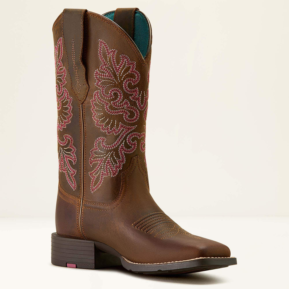 Round Up StretchFit Wide Square Toe Western Boot