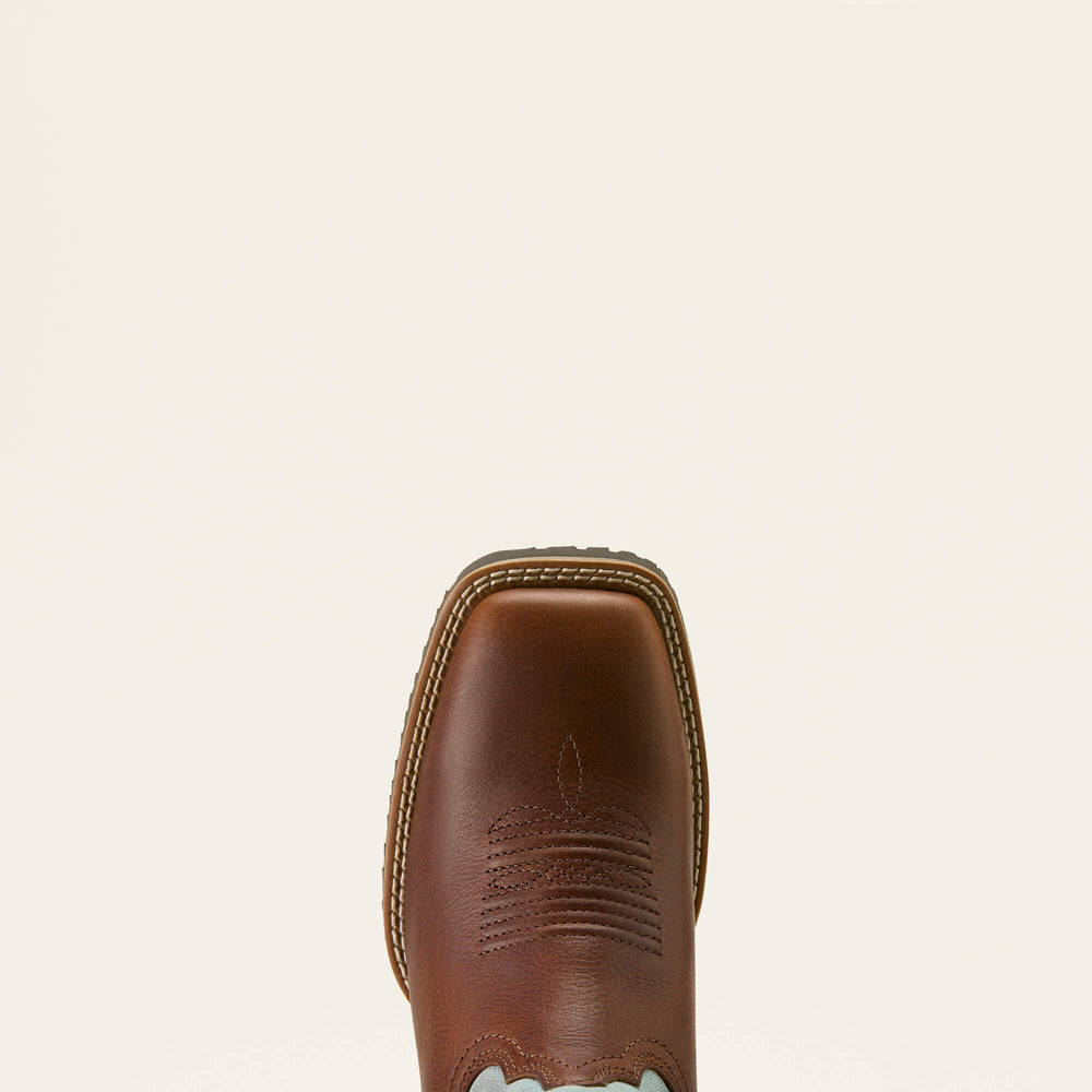 Hybrid Ranchwork Wide Square Toe Western Boot