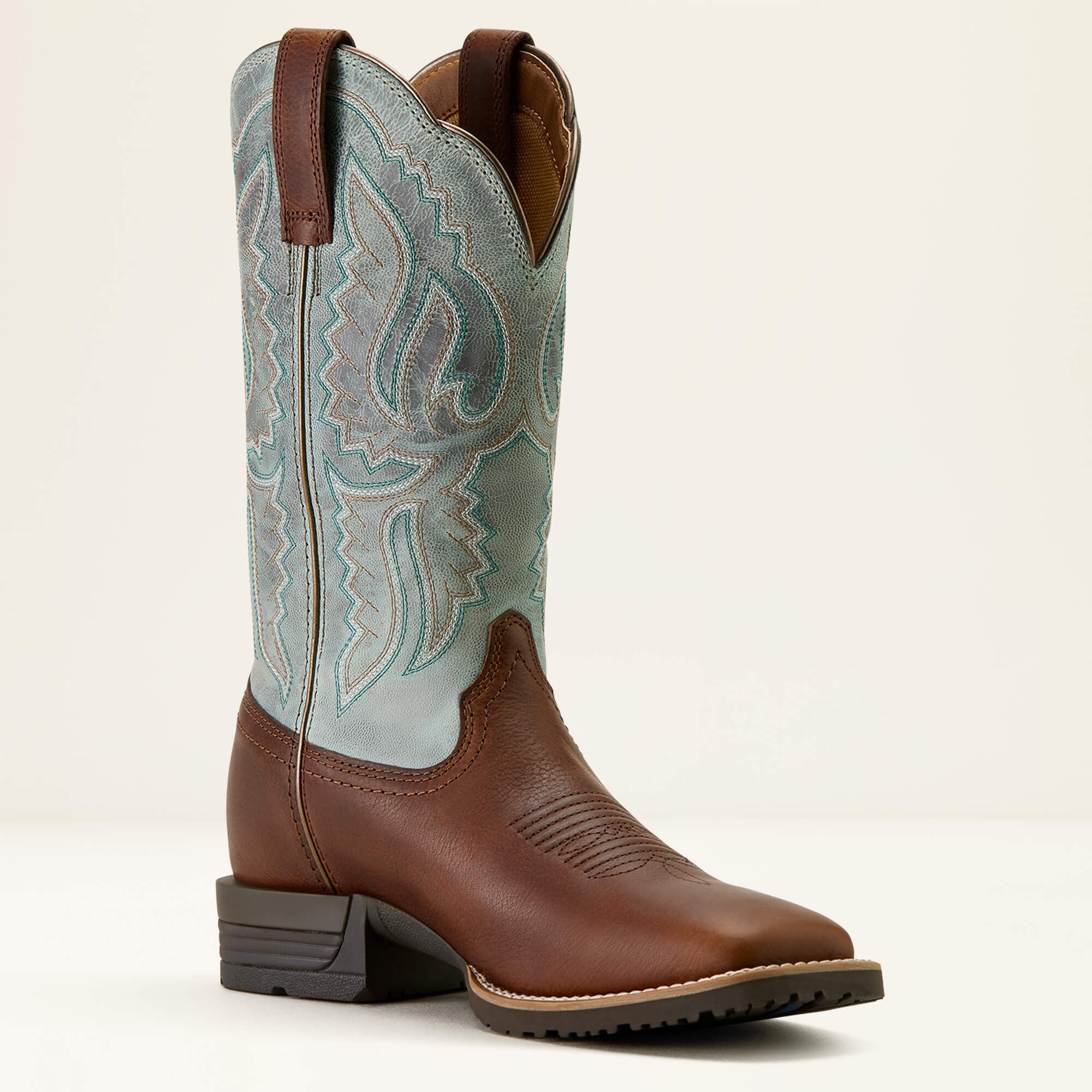 Hybrid Ranchwork Wide Square Toe Western Boot