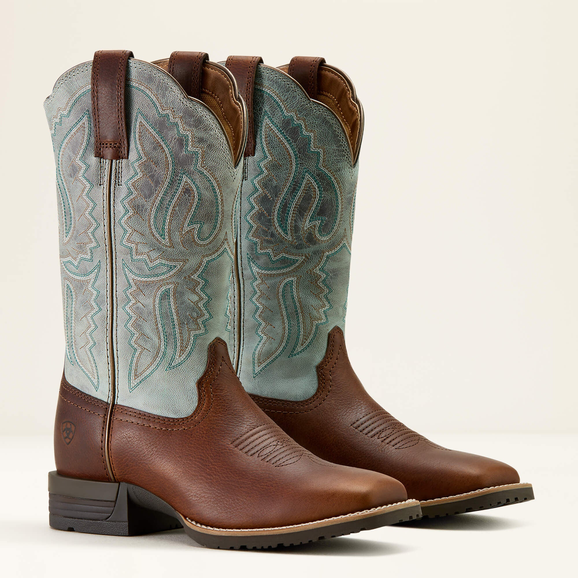 Hybrid Ranchwork Wide Square Toe Western Boot