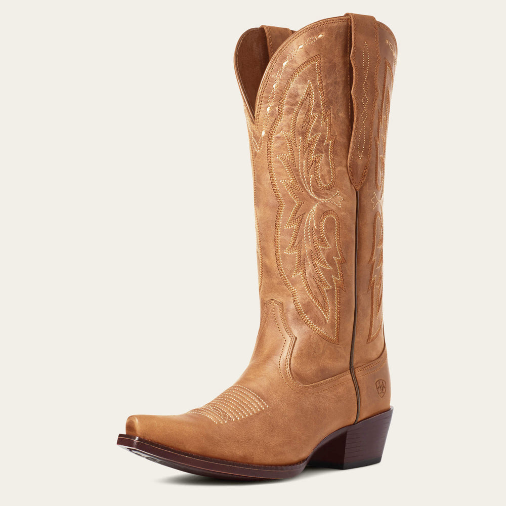 Heritage X Toe Elastic Wide Calf Western Boot
