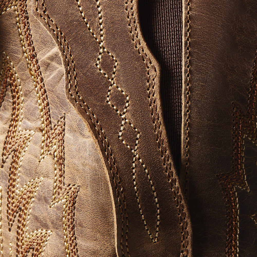 Heritage X Toe Elastic Wide Calf Western Boot