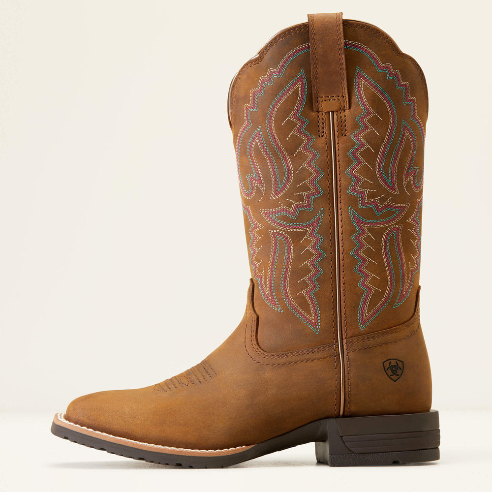 Hybrid Ranchwork Wide Square Toe Western Boot