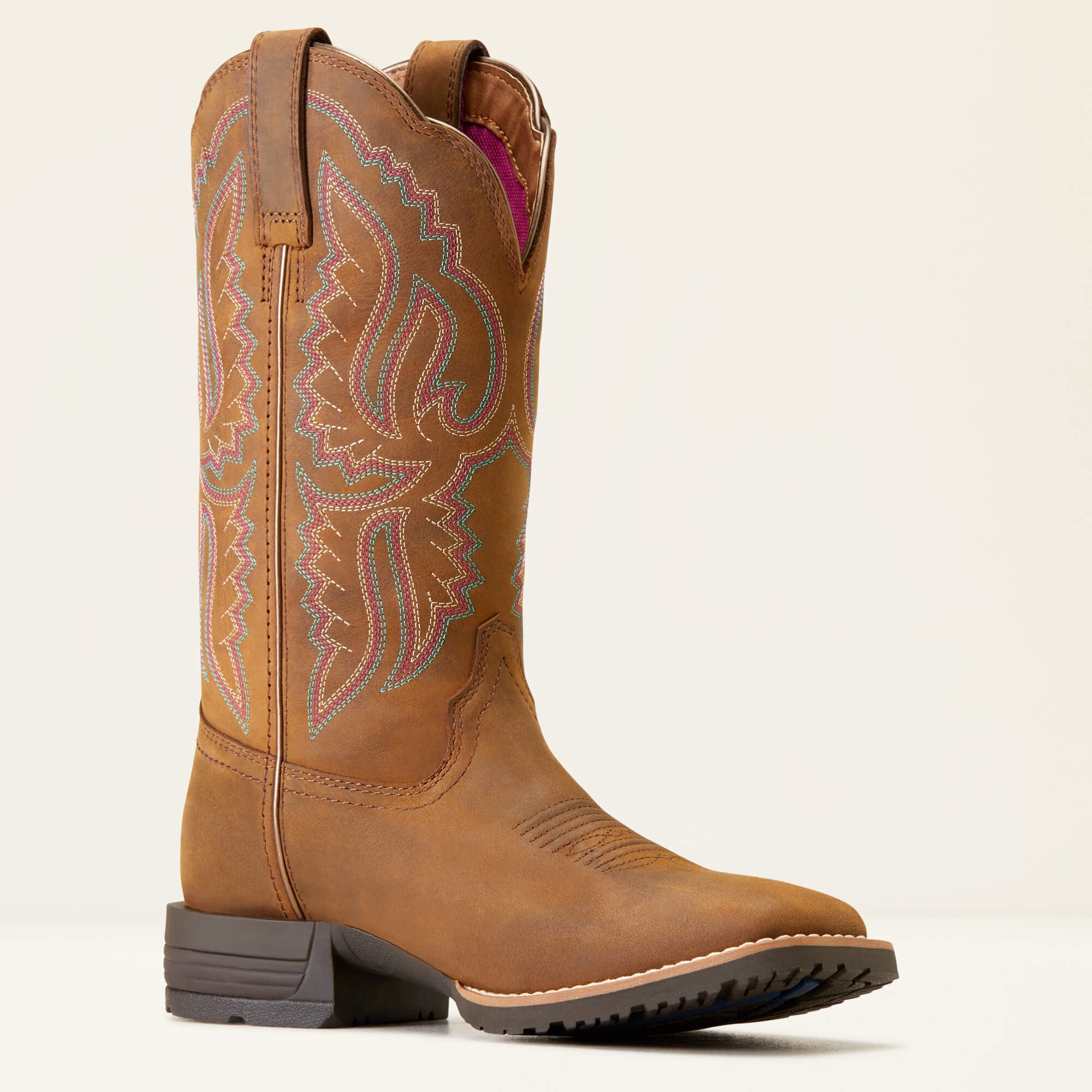 Hybrid Ranchwork Wide Square Toe Western Boot