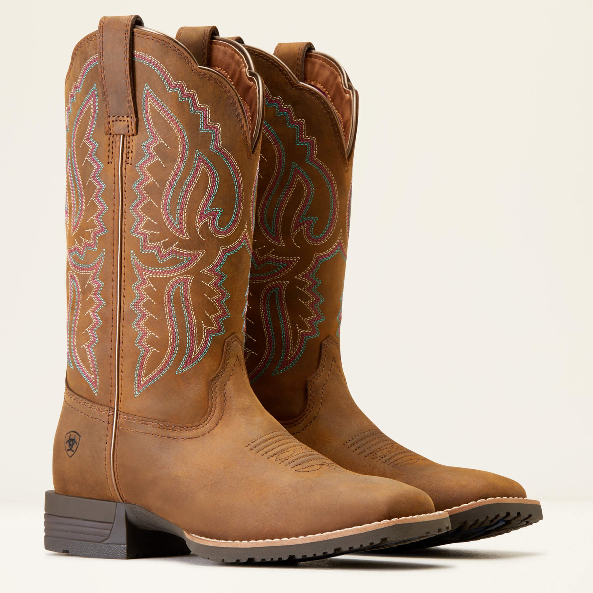 Hybrid Ranchwork Wide Square Toe Western Boot