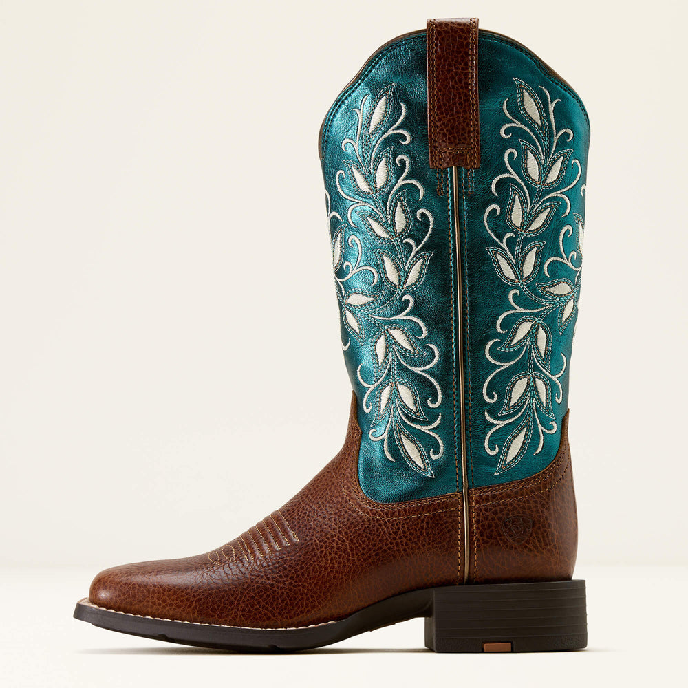 Round Up Holly Wide Square Toe Western Boot