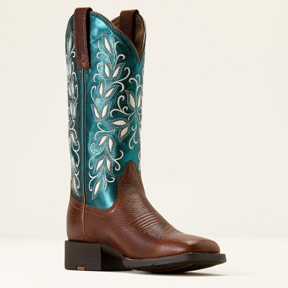 Round Up Holly Wide Square Toe Western Boot