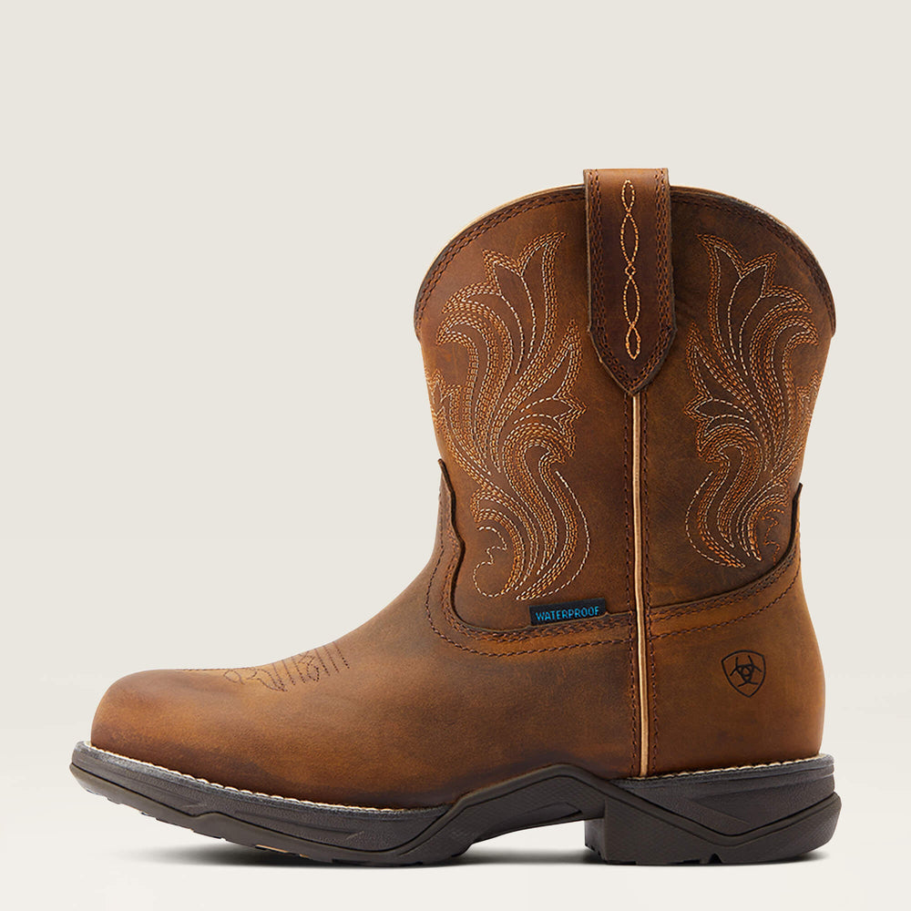 Anthem Round Toe Shortie Waterproof Western Boot