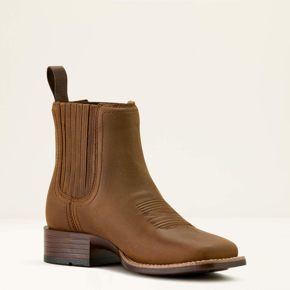 Booker Chelsea Wide Square Toe Western Boot