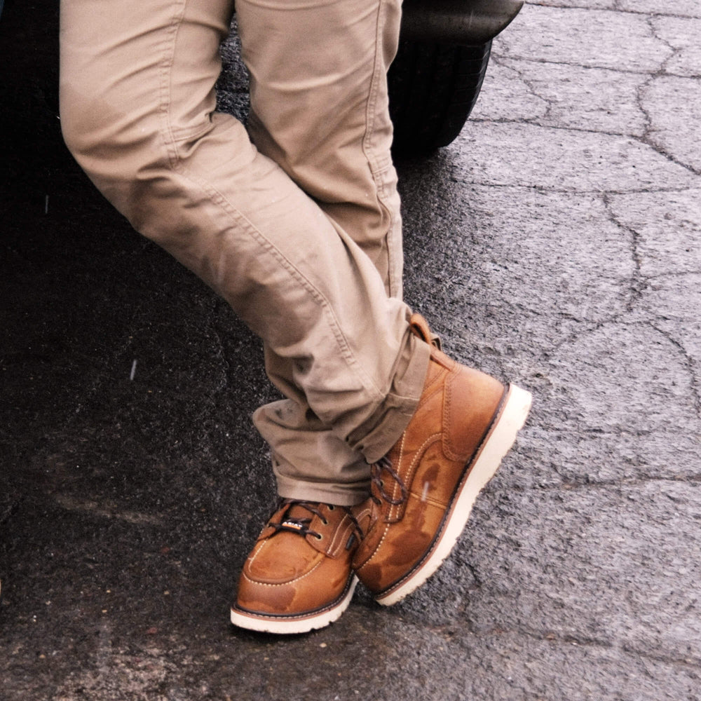 Rebar Wedge Moc Toe Waterproof Composite Toe Work Boot