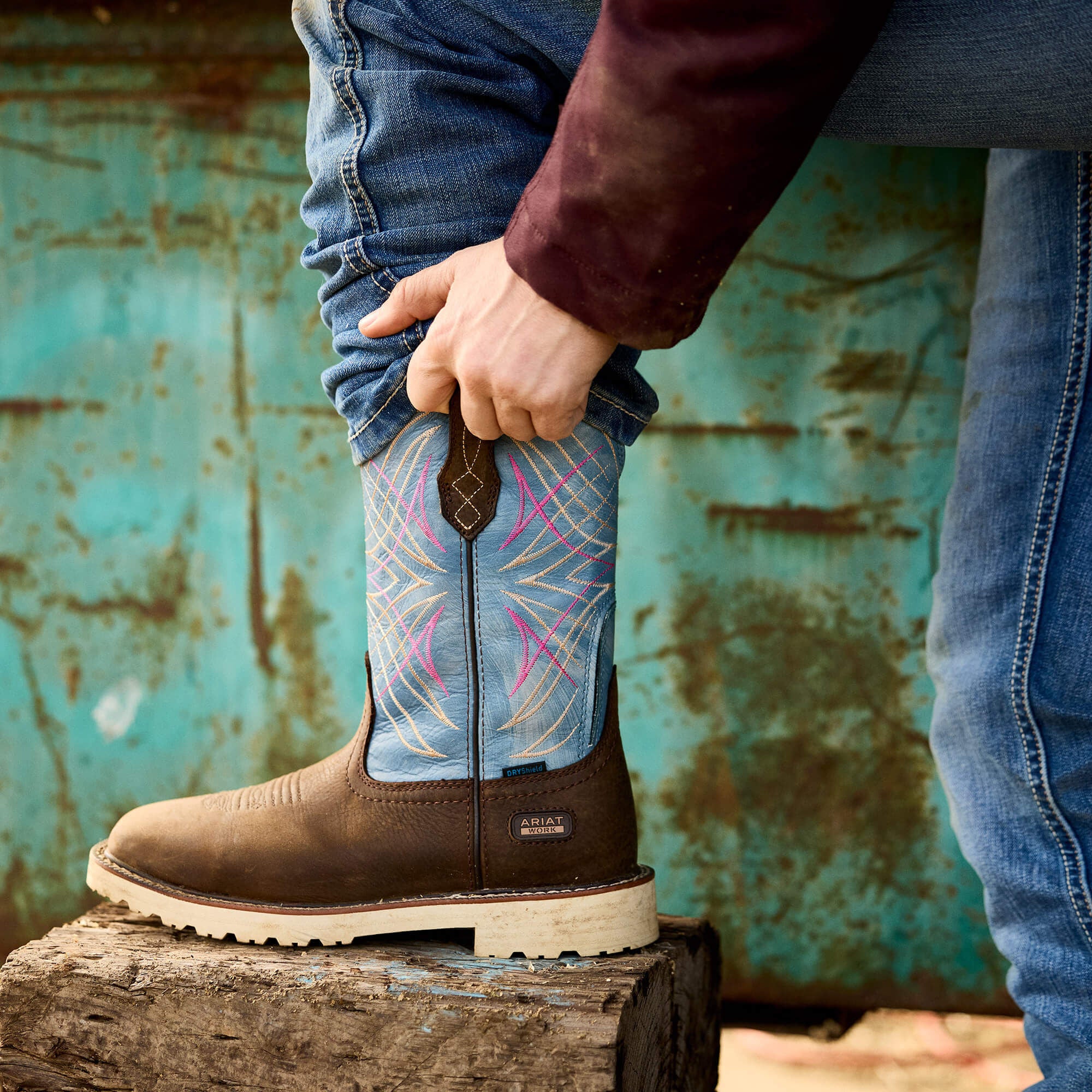 Activator Waterproof Wide Square Toe Work Boot