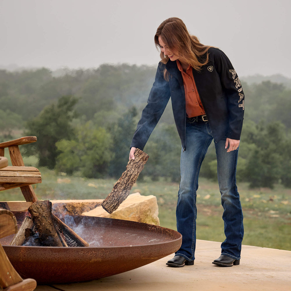 R.E.A.L. Mid Rise Stretch Entwined Boot Cut Jean