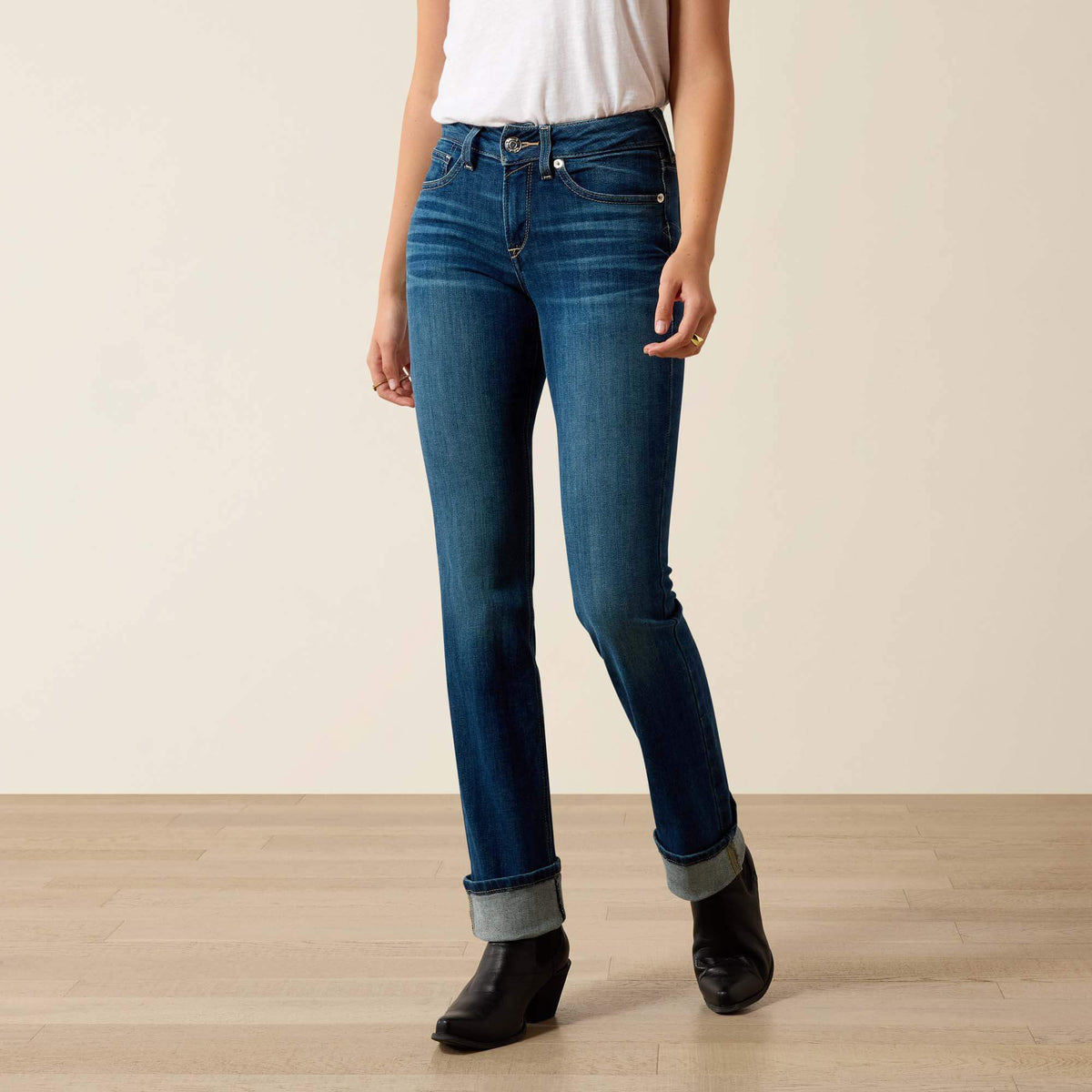 R.E.A.L. Perfect Rise Abby Straight Jean
