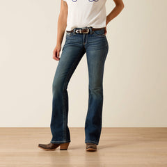 R.E.A.L. Mid Rise Stretch Whipstitch Boot Cut Jean