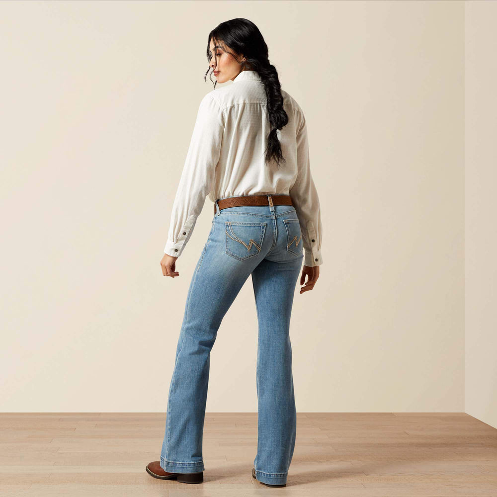 Mid Rise Giovana Leg Slim Trouser Jeans