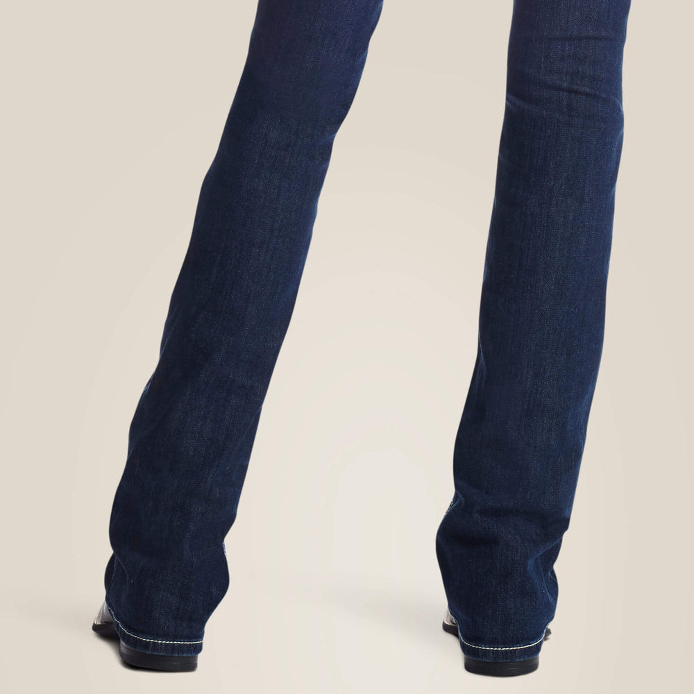 R.E.A.L. Low Rise Stretch Rosy Whipstitch Boot Cut Jean