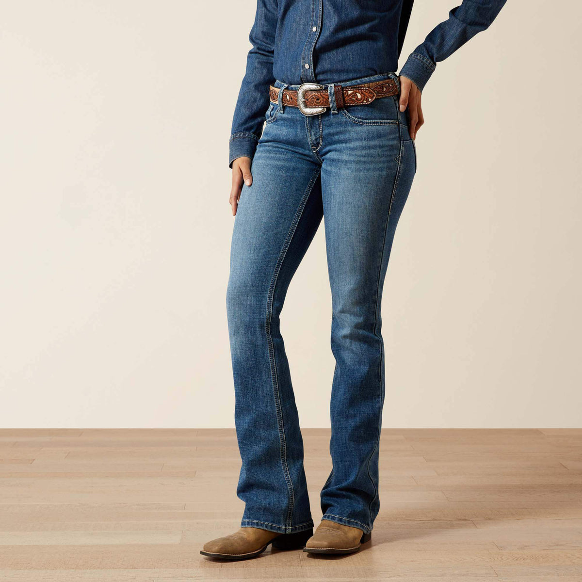 Mid Rise Aisha Boot Cut Jean