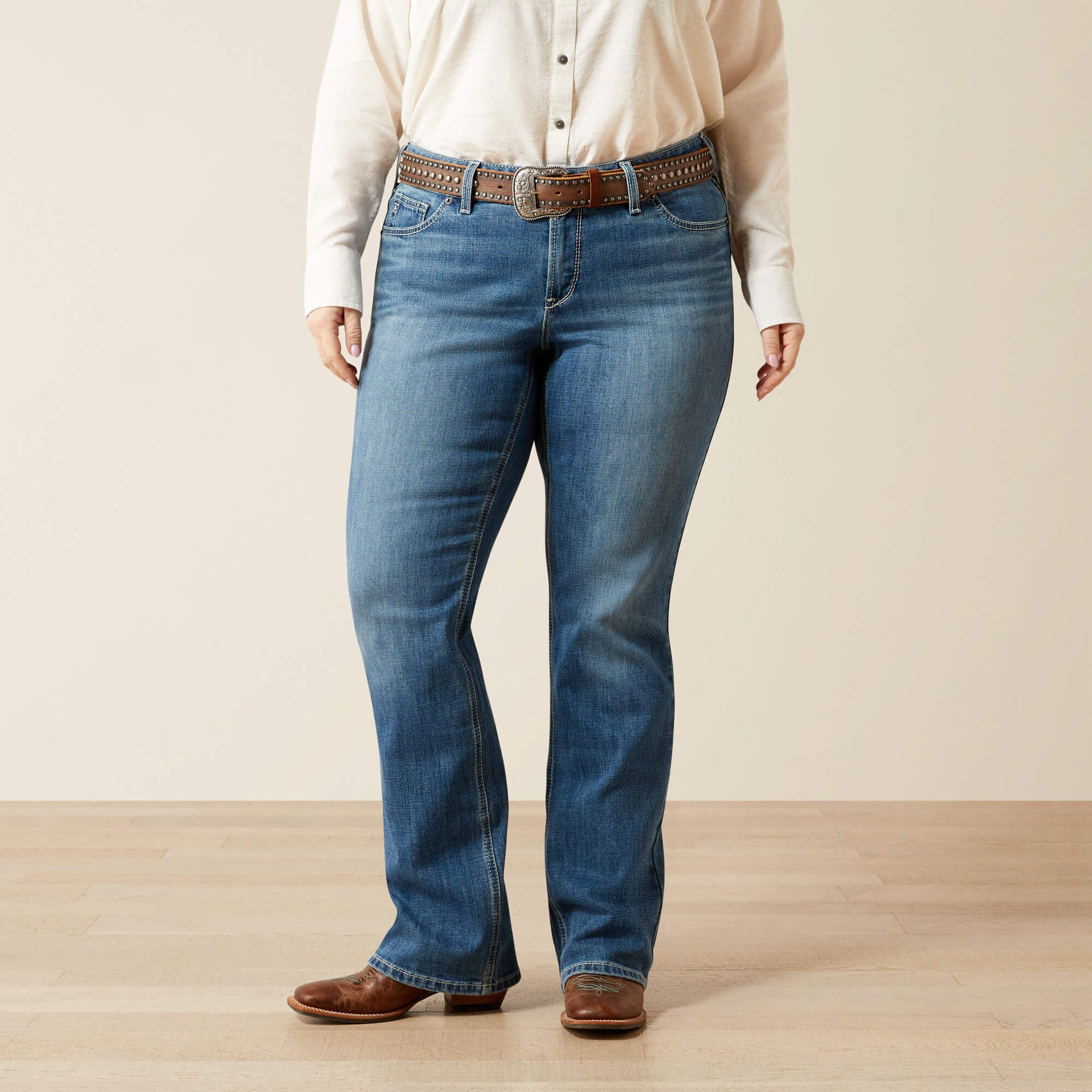 Mid Rise Aisha Boot Cut Jean