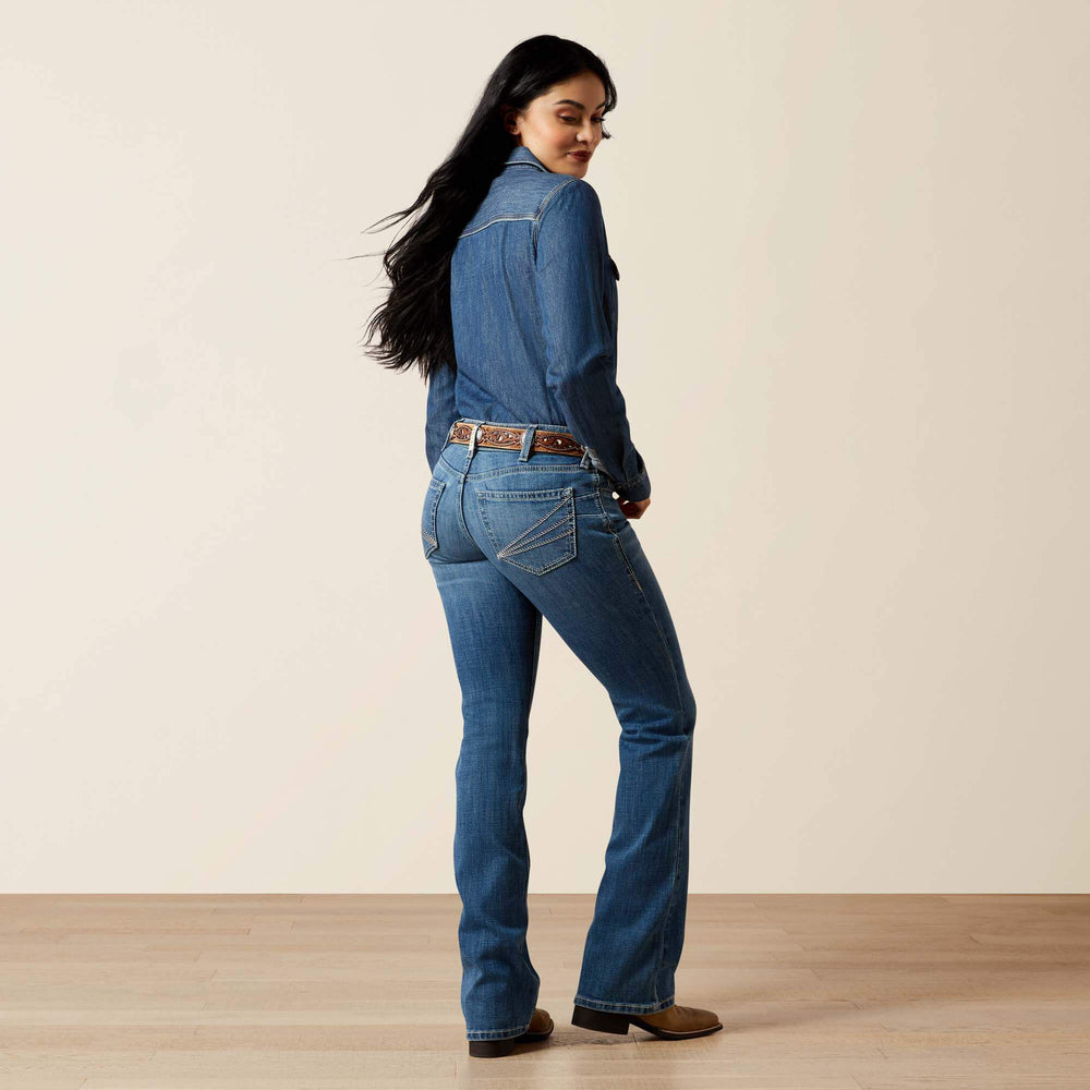 Mid Rise Aisha Boot Cut Jean