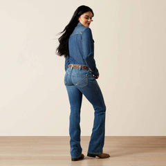 Mid Rise Aisha Boot Cut Jean