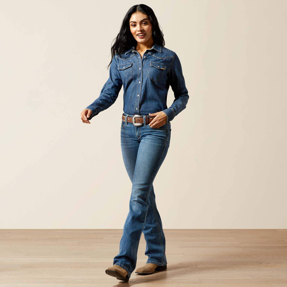 Mid Rise Aisha Boot Cut Jean