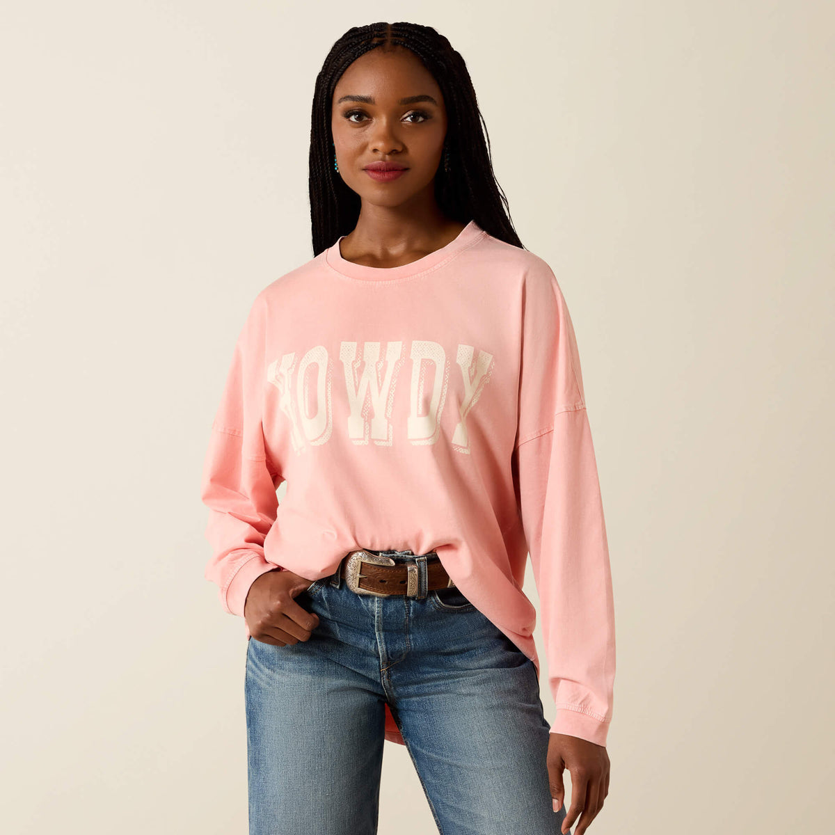 Canvas Oversized Long Sleeve T-Shirt