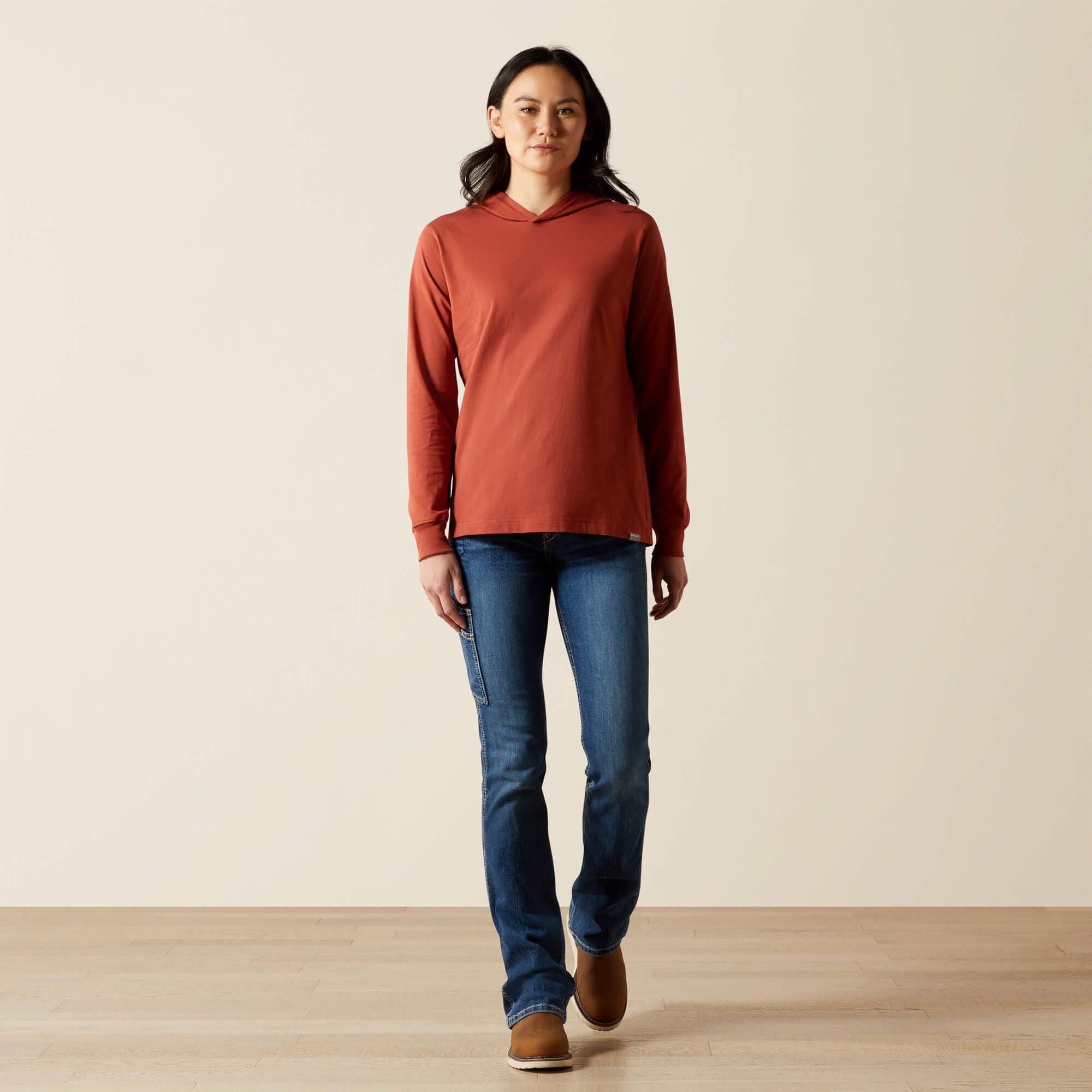 Rebar Cotton Strong Hooded T-Shirt