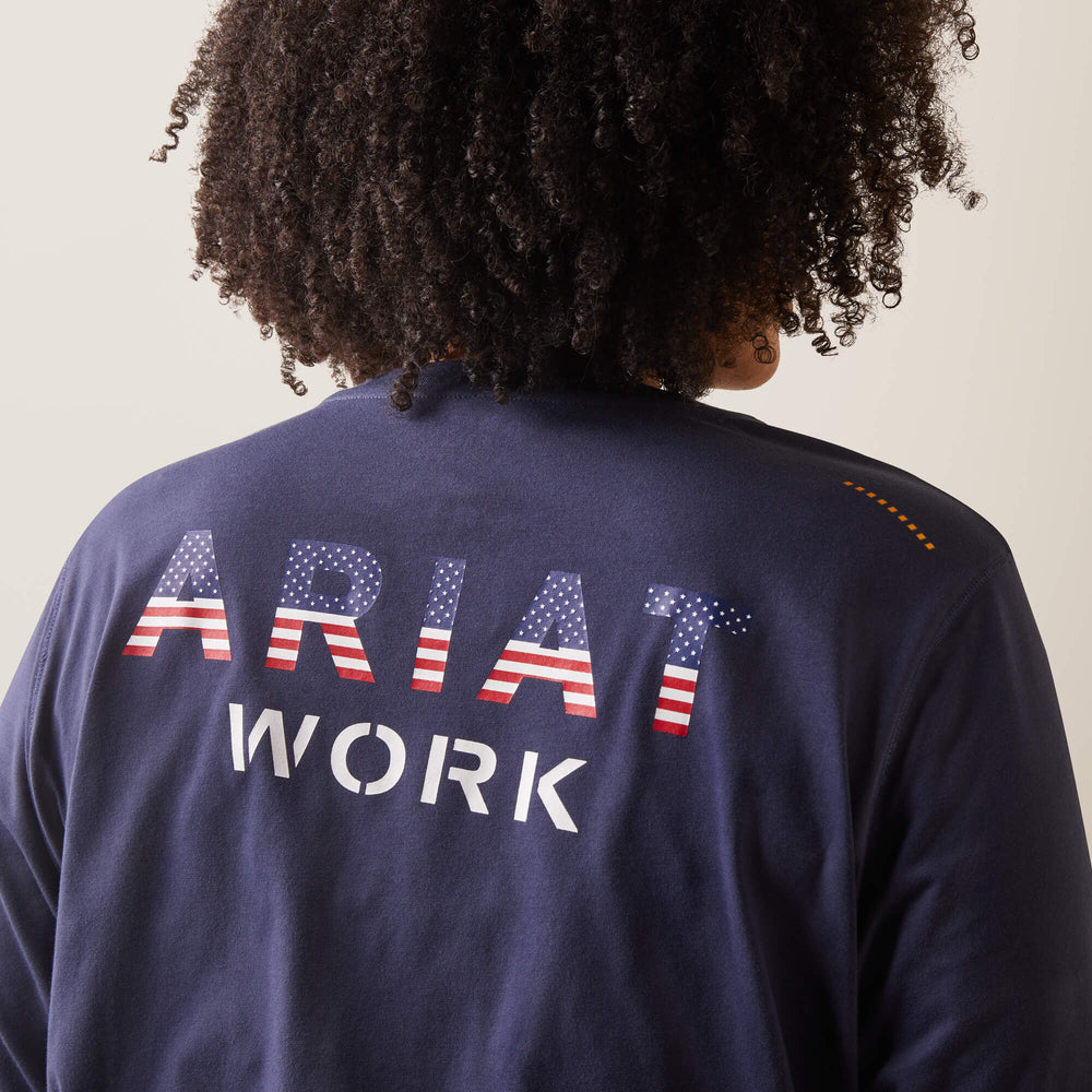 Rebar Workman USA Logo T-Shirt