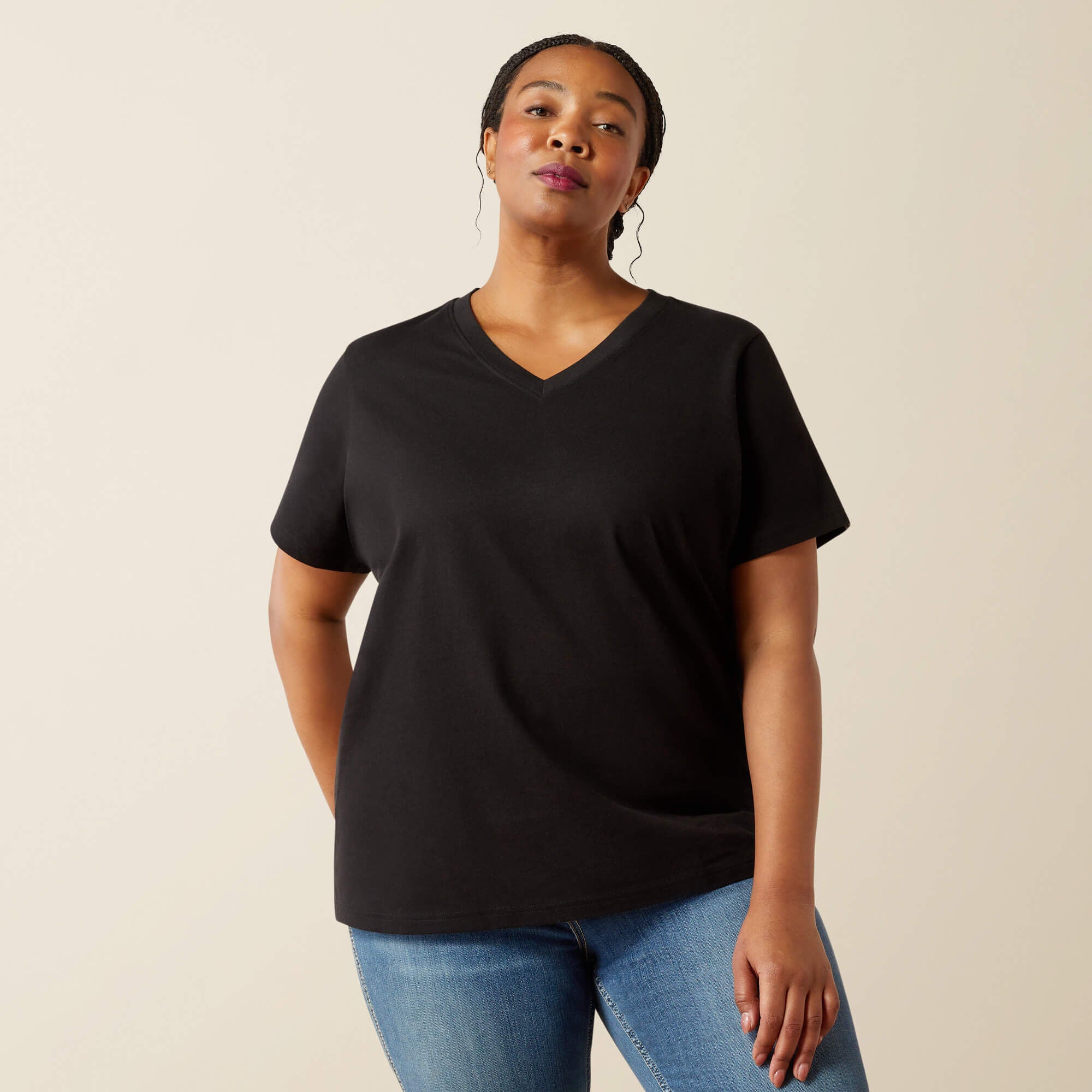 Rebar Cotton Strong Standard V-Neck T-Shirt