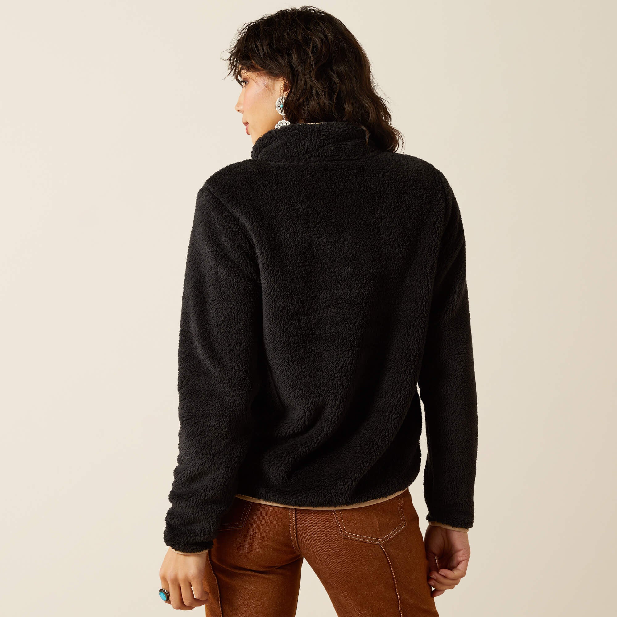 Berber Snap Front Sweatshirt
