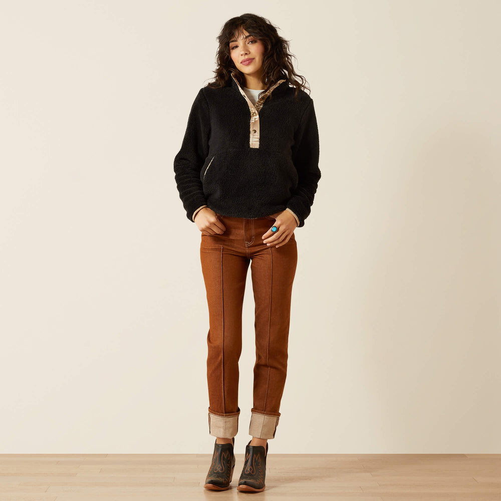 Berber Snap Front Sweatshirt