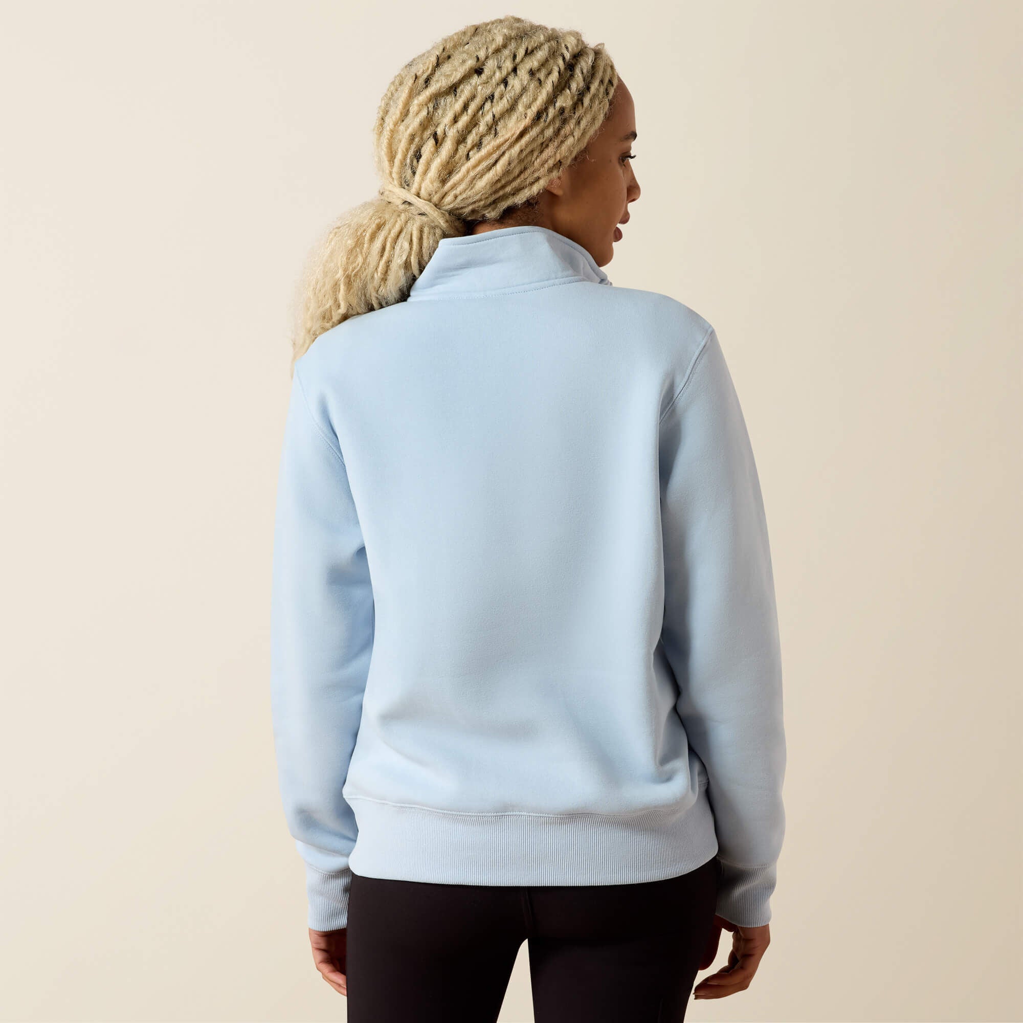 Rebar Lightweight Mock 1/2 Zip Sweatshirt