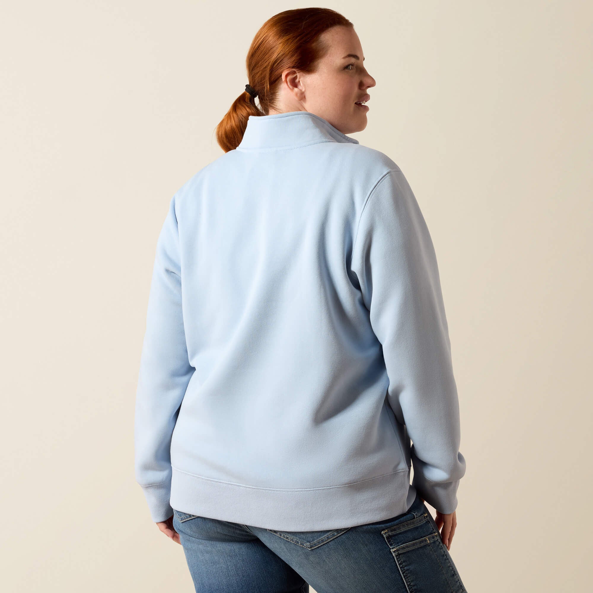 Rebar Lightweight Mock 1/2 Zip Sweatshirt