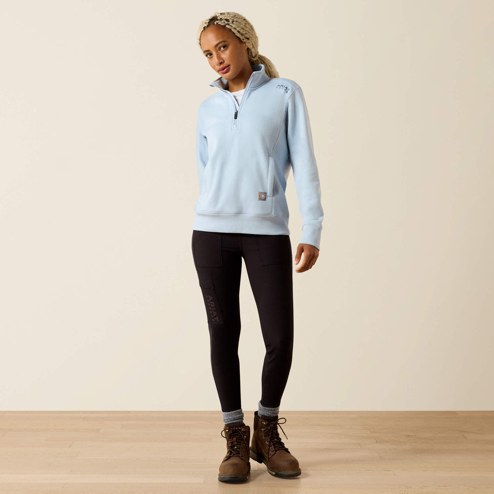 Rebar Lightweight Mock 1/2 Zip Sweatshirt