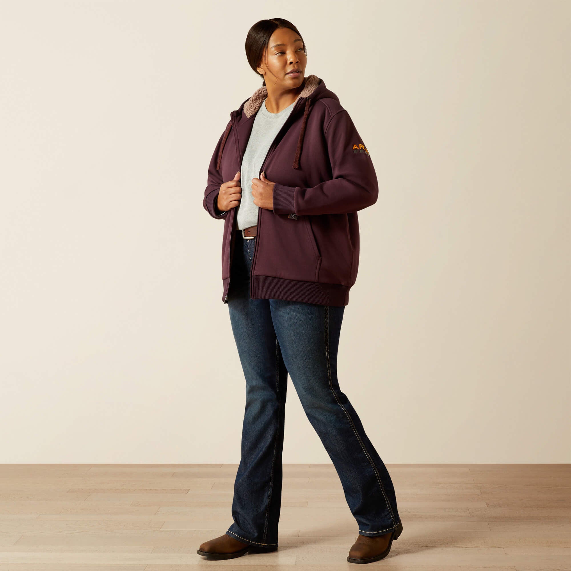 Rebar All-Weather Sherpa Full Zip Hoodie