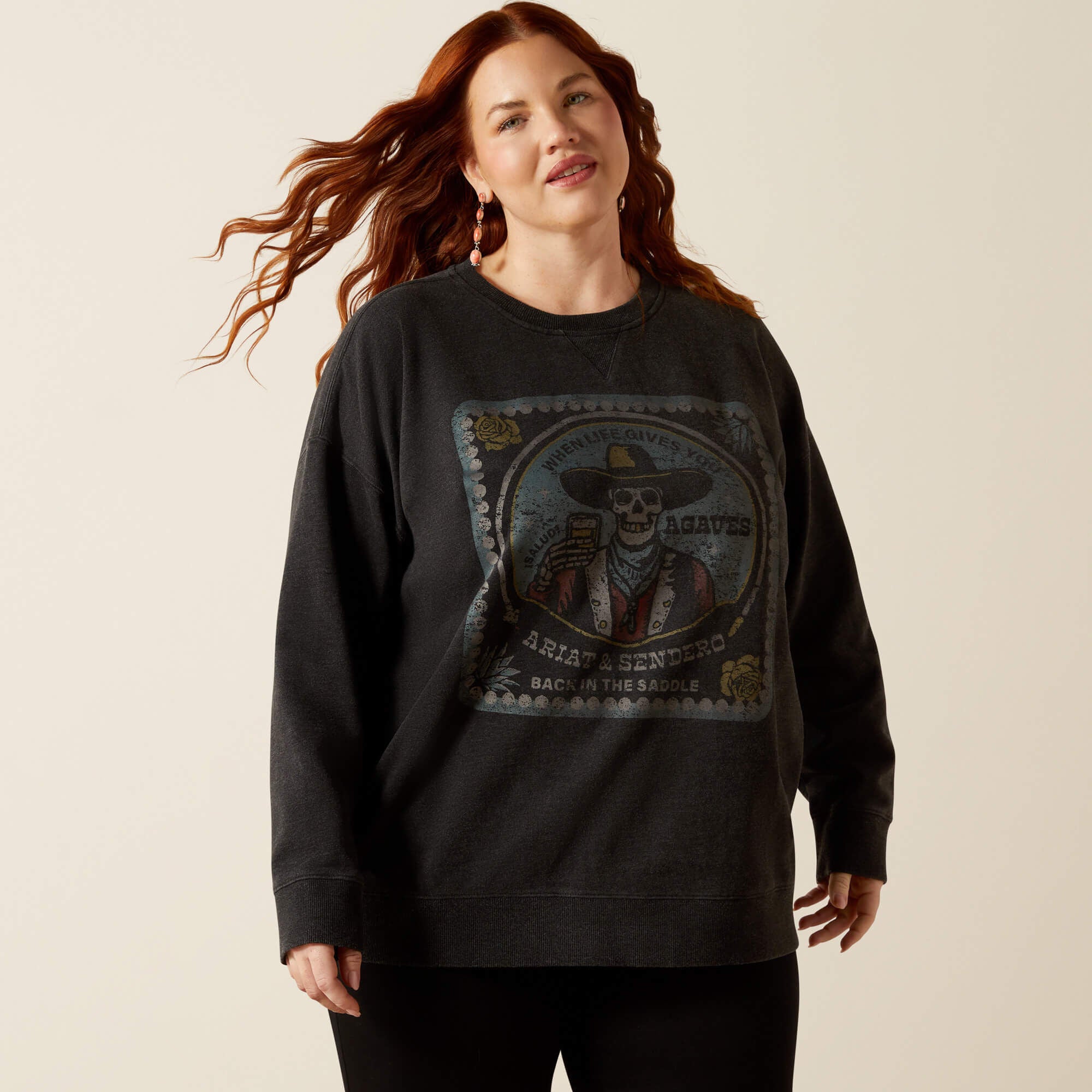 Oversize Sendero When Life Gives You Agaves Sweatshirt