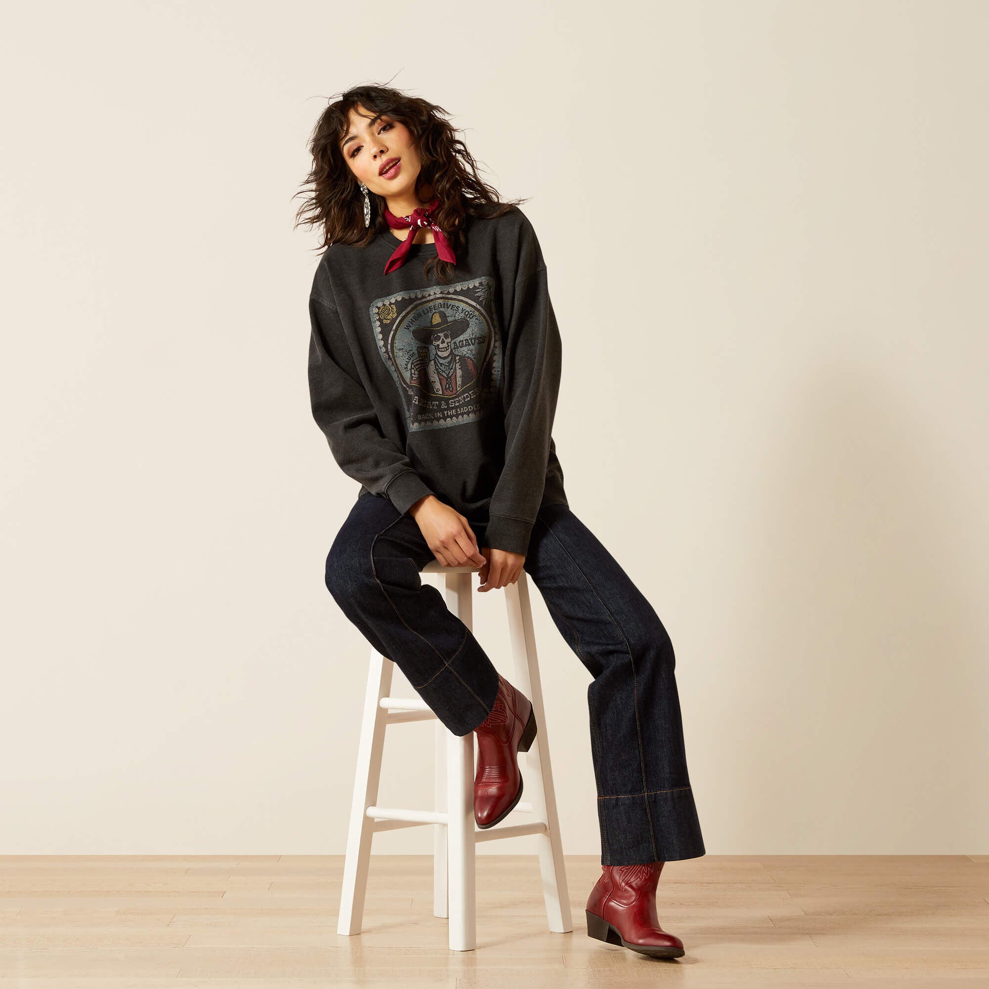 Oversize Sendero When Life Gives You Agaves Sweatshirt