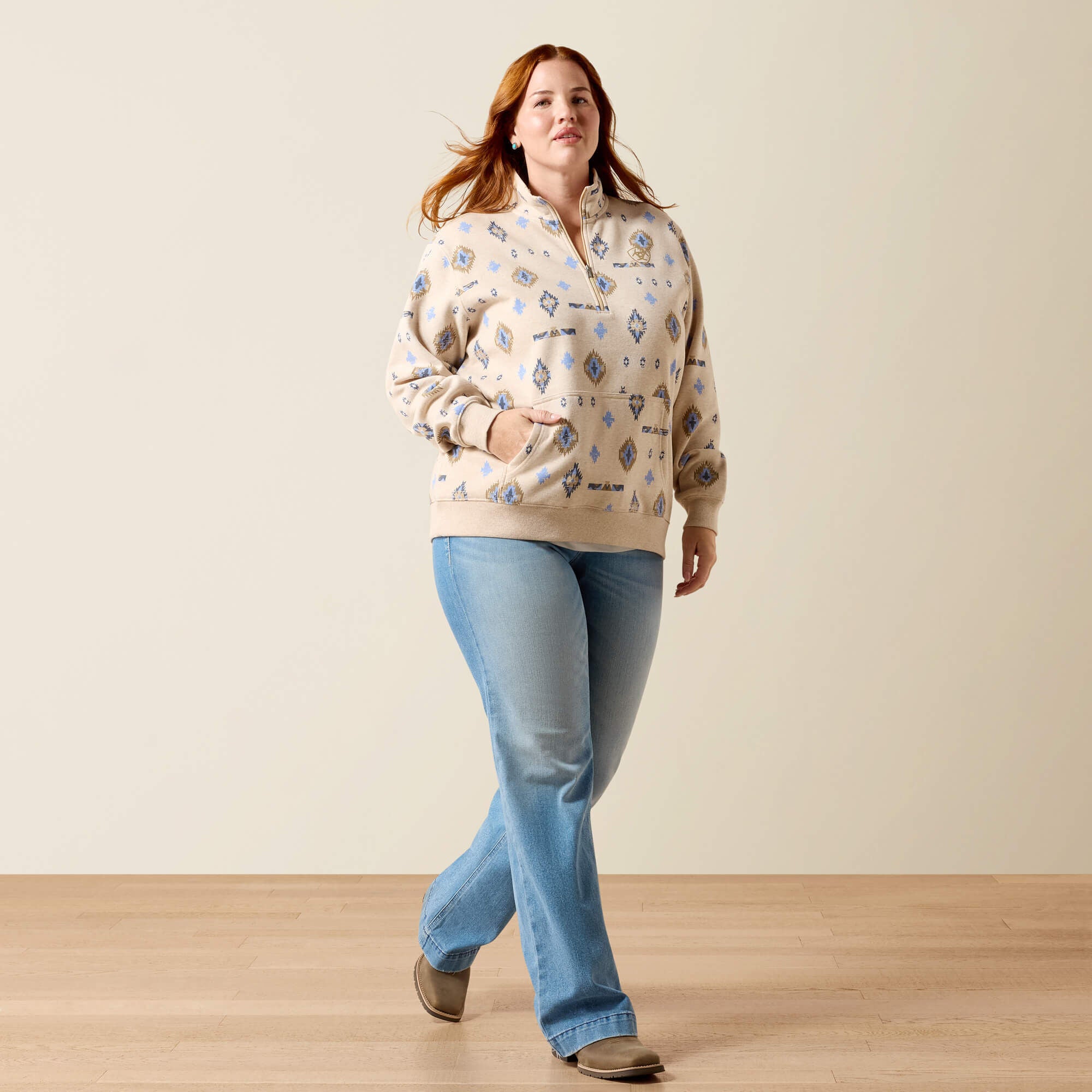 Sapphire 1/2 Zip Sweatshirt