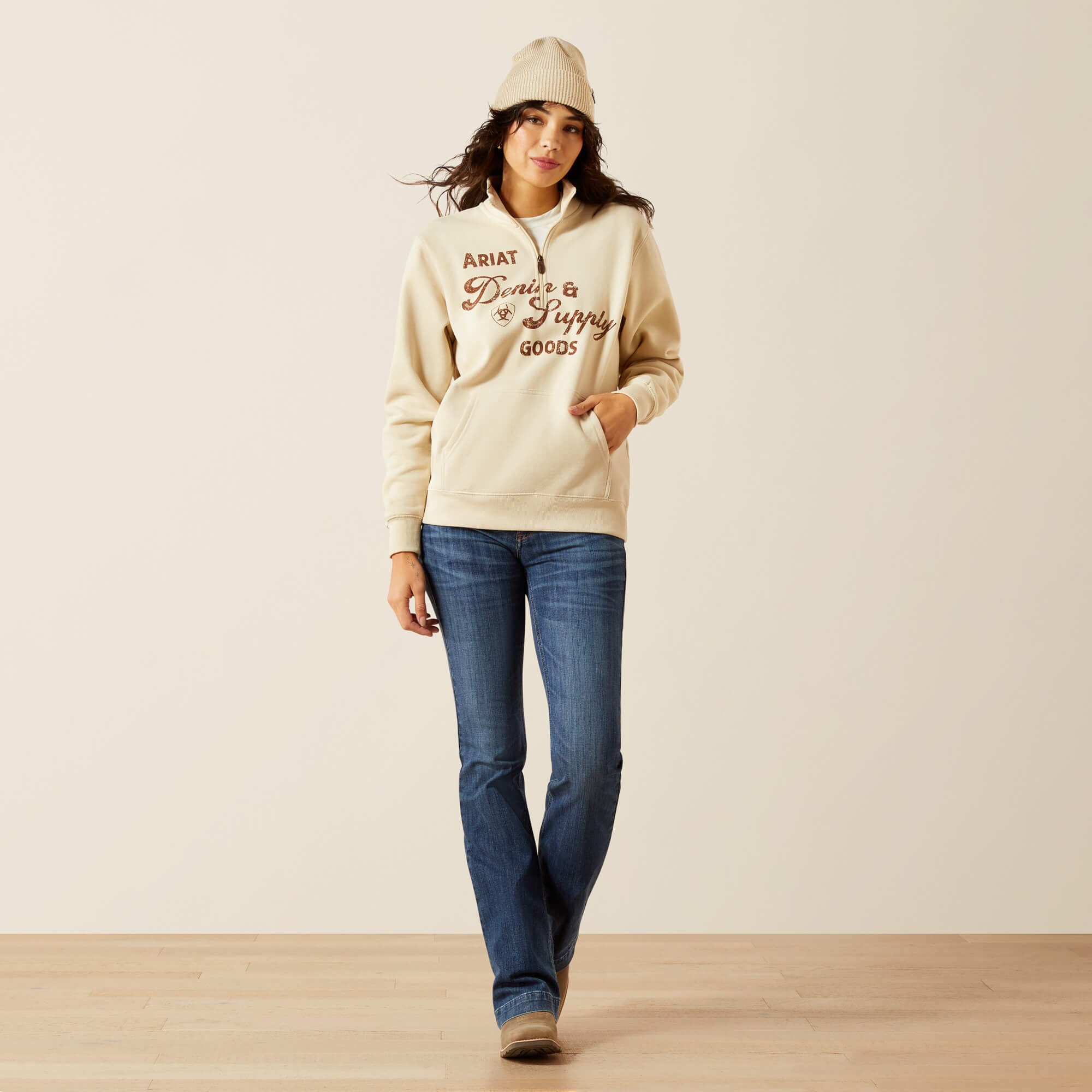 Denim and Supply 1/2 Zip Sweatshirt