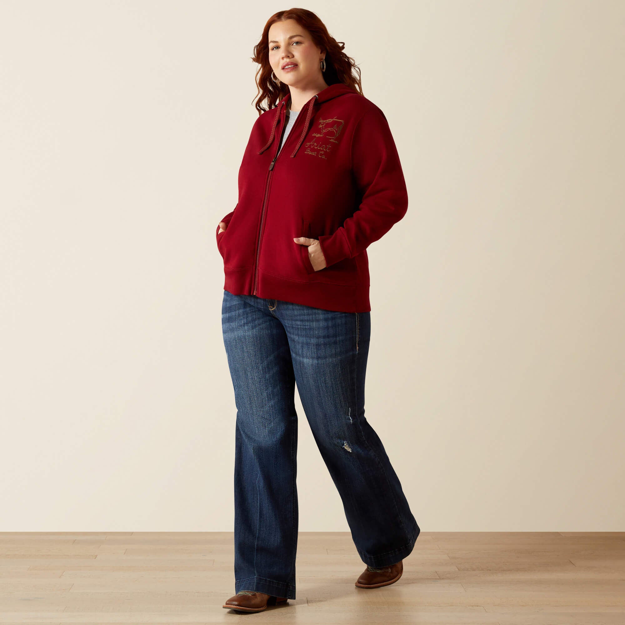 Stitched Full Zip Hoodie